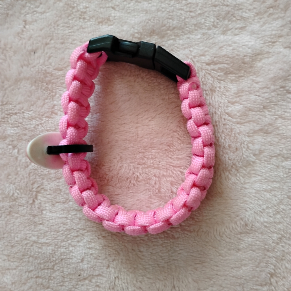 Pink Awareness Ribbon Bracelet - Picture 2 of 4